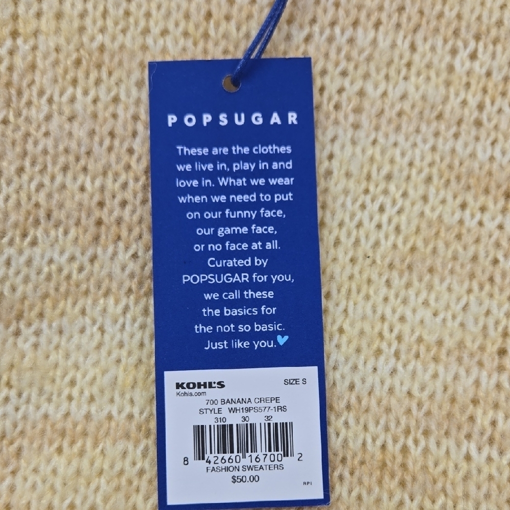 POPSUGAR Beige Knit Sweater - Picture 4 of 7